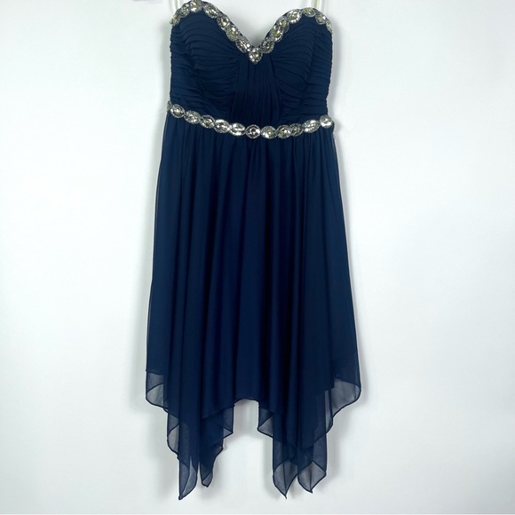 My Michelle Dresses & Skirts - 2/$30 My Michelle Juniors Strapless Navy Formal Dress – New With Tags FLAWED ⚠️